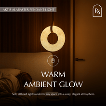 Carregar imagem no visualizador da galeria, Aktis Alabaster Pendant Light