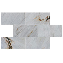 Load image into Gallery viewer, Alpina White Marble Polished Floor and Wall Tile - Large Format - Livfloors Collection
