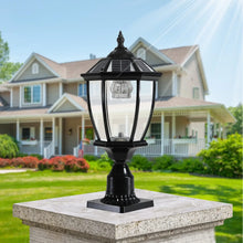 Load image into Gallery viewer, Aluminum Solar Lights Lanterns LED 2-Pack for Outdoor Pathways and Gardens