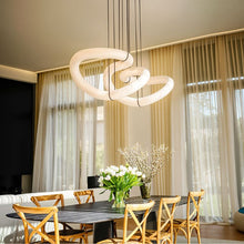 Carregar imagem no visualizador da galeria, Ametris Alabaster Chandelier Light