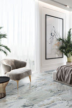 Load image into Gallery viewer, Aqua White Exotic Marble Polished Floor and Wall Tile - Large Format - Livfloors Collection