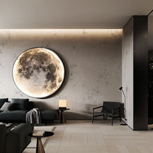 Load image into Gallery viewer, Astro Moon Wall Lamp Illuminated Art