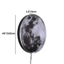 Load image into Gallery viewer, Astro Moon Wall Lamp Illuminated Art