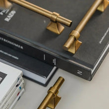 Load image into Gallery viewer, Atiq Brass Knob & Pull Bar
