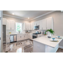 Load image into Gallery viewer, Atlantic Grey Cloudy Floor and Wall Marble Tile Polished - Livfloors Collection