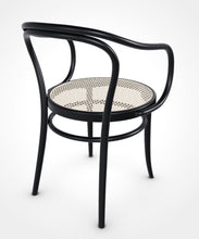 Carregar imagem no visualizador da galeria, August Thonet No. 30 Bentwood Chair by Ton - Black Stain / Cane Seat