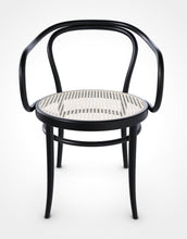 Carregar imagem no visualizador da galeria, August Thonet No. 30 Bentwood Chair by Ton - Black Stain / Cane Seat
