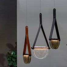 Carregar imagem no visualizador da galeria, Avgi Leather Pendant Light