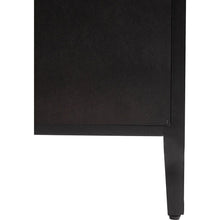 Load image into Gallery viewer, Wood Storage Cabinet with Three tempered glass doors and Adjustable Shelf,Suitable for living room, study and entrance