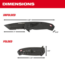 Carregar imagem no visualizador da galeria, Milwaukee 48-22-1998 3 in. HARDLINE™ Serrated Tanto Blade Pocket Knife