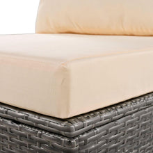 Carregar imagem no visualizador da galeria, Patio Furniture Set, 9 Piece Outdoor Conversation Set, CoffeeTable with Ottomans, Solid wood coffee table