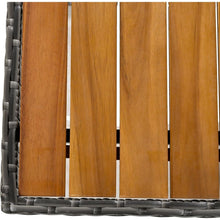 Carregar imagem no visualizador da galeria, Patio Furniture Set, 9 Piece Outdoor Conversation Set, CoffeeTable with Ottomans, Solid wood coffee table