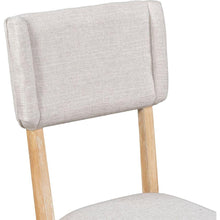 Carregar imagem no visualizador da galeria, Rustic 5-piece Dining Table Set with 4 Upholstered Chairs, 59-inch Rectangular Dining Table with Trestle Table Base, Naural