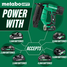 Carregar imagem no visualizador da galeria, Metabo HPT NT1850DFTM 18V Compact 18 Gauge Cordless Brad Nailer Kit (1x2.0Ah)