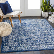Load image into Gallery viewer, Michie Dark Blue Area Rug - Clearance