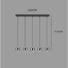 Carregar imagem no visualizador da galeria, Ball Pendant Light for Living Room with Sleek Modern Design