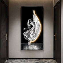 Carregar imagem no visualizador da galeria, Ballet Lines Illuminated Art