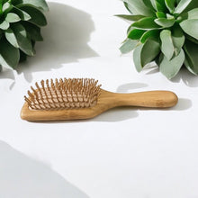 Carregar imagem no visualizador da galeria, Bamboo Paddle Hair Brush | Comfort Handle