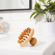 Load image into Gallery viewer, Bamboo Stimulating Scalp Massager