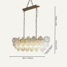 Load image into Gallery viewer, Bariq Glass Chandelier