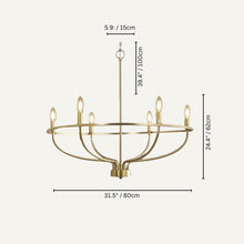 Load image into Gallery viewer, Basit Metal Chandelier