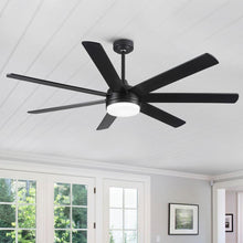 Carregar imagem no visualizador da galeria, 72 In Farmhouse Ceiling Fan with Plywood Blades for Dining Room