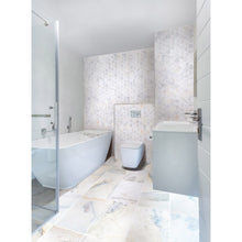Load image into Gallery viewer, Bianco Ibiza White Marble Tumbled Mosaic Floor and Wall Tile - Livfloors Collection