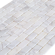 Load image into Gallery viewer, Bianco Ibiza White Marble Tumbled Mosaic Floor and Wall Tile - Livfloors Collection