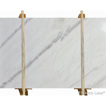 Load image into Gallery viewer, Bianco Lasa White Bookmatching Marble Slabs Polished - Full Truckload