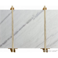 Load image into Gallery viewer, Bianco Lasa White Bookmatching Marble Slabs Polished - Full Truckload