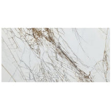 Load image into Gallery viewer, Bianco Rigata Exotic Marble Polished Floor and Wall Tile - Large Format - Livfloors Collection