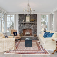 Carregar imagem no visualizador da galeria, Billiter 6-Light Wood White Chandelier