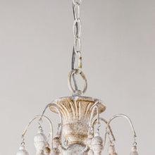 Carregar imagem no visualizador da galeria, Billiter 6-Light Wood White Chandelier