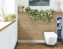 Cargar imagen en el visor de la galería, Classic Originals 1/4 in. x 5.1 in. Real Wood Easy Install Wall Panels - Biscuit (20 Sq. Ft.)