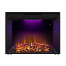 Load image into Gallery viewer, Black Electric Fireplace Heater Insert with Overheating Protection and Remote Control