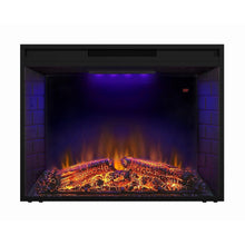 Load image into Gallery viewer, Black Electric Fireplace Heater Insert with Overheating Protection and Remote Control