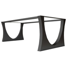 Cargar imagen en el visor de la galería, Metal Dining Table Base for Heavy Table Tops Matte Black