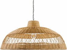 Carregar imagem no visualizador da galeria, Bailleval Dark Brown Rattan Pendant