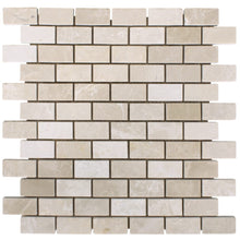 Load image into Gallery viewer, Botticino Cream Beige Marble Mosaic Floor and Wall Tile - Livfloors Collection