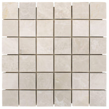 Load image into Gallery viewer, Botticino Cream Beige Marble Mosaic Floor and Wall Tile - Livfloors Collection
