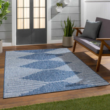 Load image into Gallery viewer, Stephan Navy Outdoor Rug