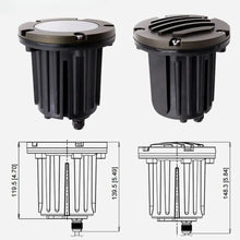 Load image into Gallery viewer, Brass Inground Lights for MR16 Bulbs with Brass and PVC Construction