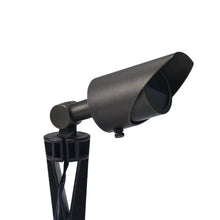 Load image into Gallery viewer, Brass Standing Light with Adjustable Shroud for MR16 Bulbs