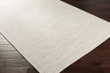 Load image into Gallery viewer, Beige Braided Faux Jute Rug