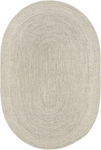 Load image into Gallery viewer, Beige Braided Faux Jute Rug