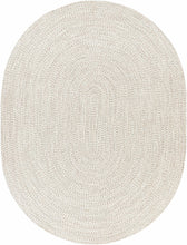 Load image into Gallery viewer, Beige Braided Faux Jute Rug
