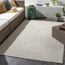 Load image into Gallery viewer, Beige Braided Faux Jute Rug