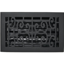 Cargar imagen en el visor de la galería, Cast Aluminum Baroque Vent Covers - Black