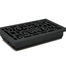 Cargar imagen en el visor de la galería, Cast Aluminum Baroque Vent Covers - Black