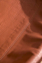 Carregar imagem no visualizador da galeria, Genuine Leather Round Hanging Chair Brown Teak Frame